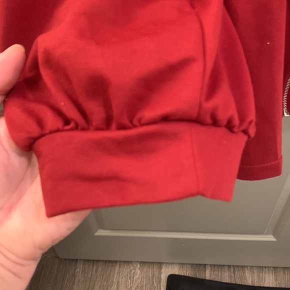 Burgundy plus size jacket - Picture 5 of 6